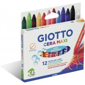 GIOTTO PASTELLI A CERA MAXI PZ 12