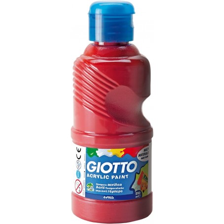 FLACONE ACRILYC GIOTTO 250ML  ROSSO