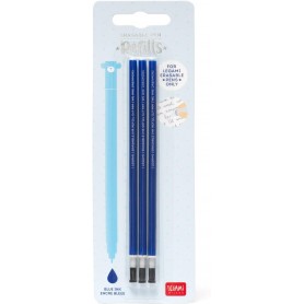 3 REFILL PENNA CANCELLABILE LEGAMI BLU