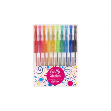 SET PENNE GELLY DA 10PZ GLITTER